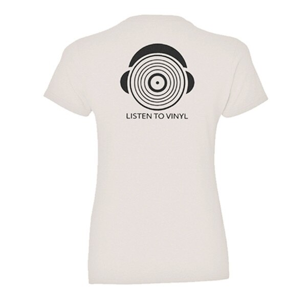 Natural Cotton T-Shirt - Record wit